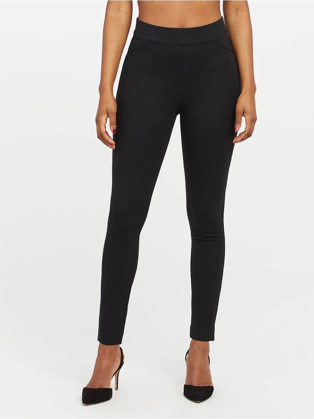 SPANX The Perfect Pant Ankle Backseam Skinny Black 20251R Sz S